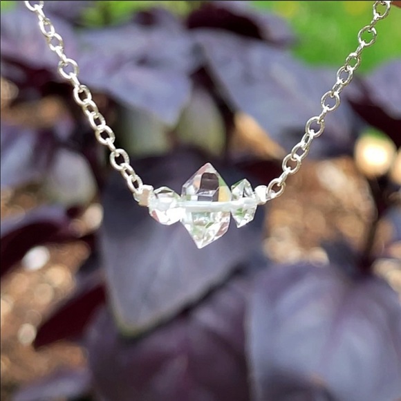 Petite Herkimer Diamond Necklace! - Picture 4 of 6